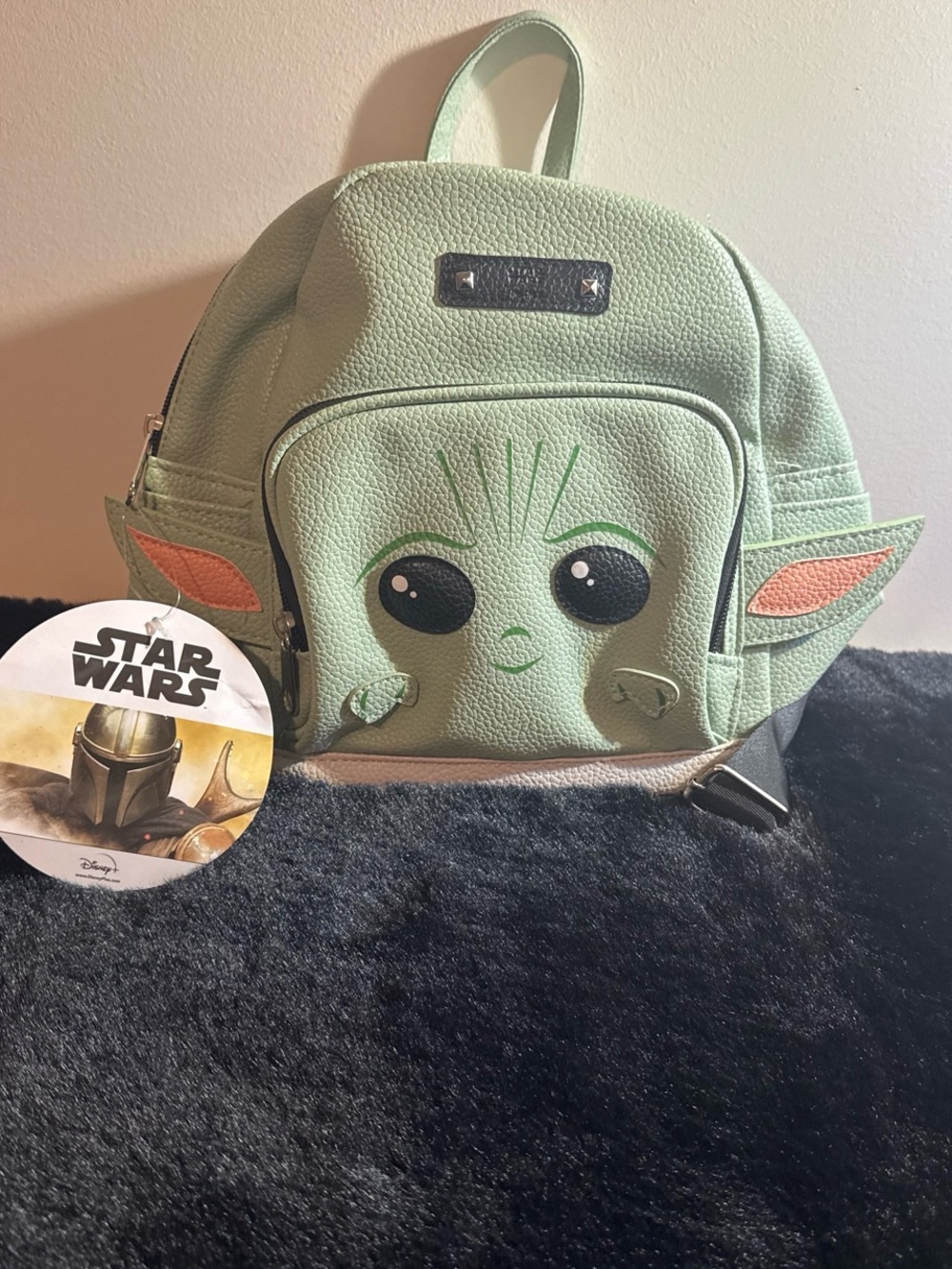 Star Wars Grogu Mint Green Kids Backpack with Ear Details